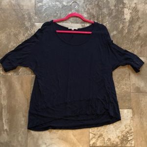 Gap 3/4 sleeve navy tee